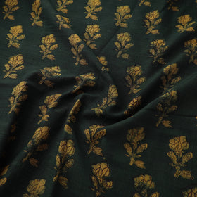 Akola Hand Block Printed Handloom Chanderi Slub Fabric 17