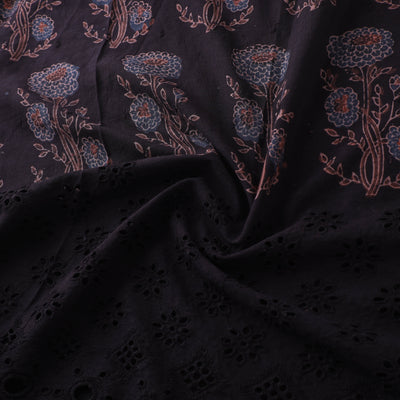 Natural Dyed Hand Block Print Ajrakh Cotton Hakoba Fabric 60