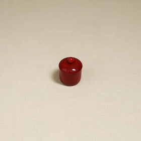 Red - Channapatna Handcrafted Wooden Kumkum Box 03
