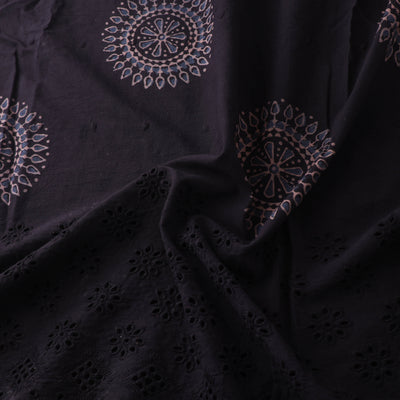Natural Dyed Hand Block Print Ajrakh Cotton Hakoba Fabric 61