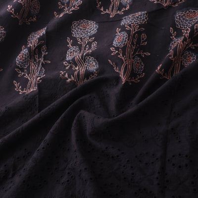 Natural Dyed Hand Block Print Ajrakh Cotton Hakoba Fabric 62