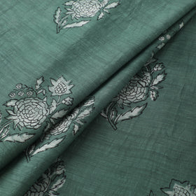 Akola Hand Block Printed Handloom Chanderi Slub Fabric 22