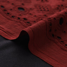Natural Dyed Hand Block Print Ajrakh Cotton Hakoba Fabric 63
