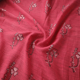 Akola Hand Block Printed Handloom Chanderi Slub Fabric 23