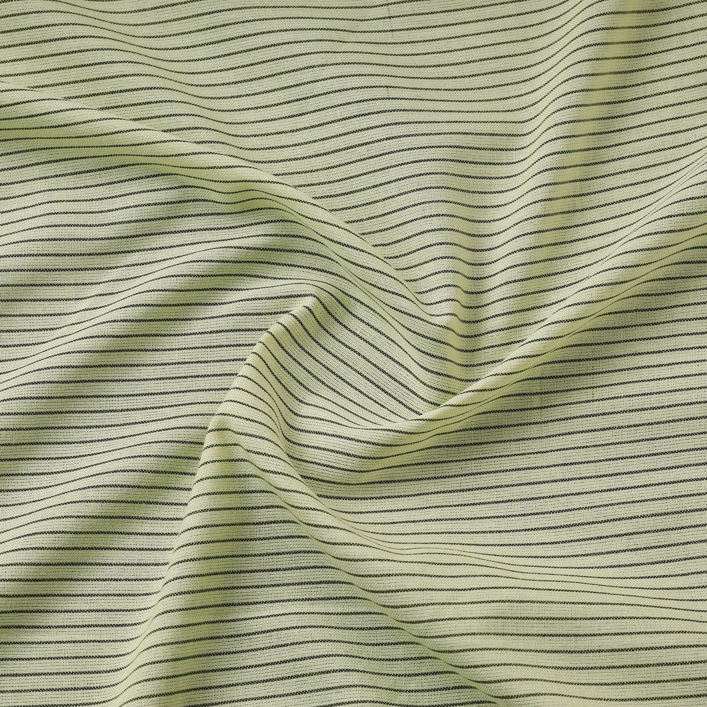 Green - Prewashed Fine Cotton Handloom Fabric