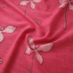 Akola Hand Block Printed Handloom Chanderi Slub Fabric 26