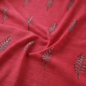 Akola Hand Block Printed Handloom Chanderi Slub Fabric 28