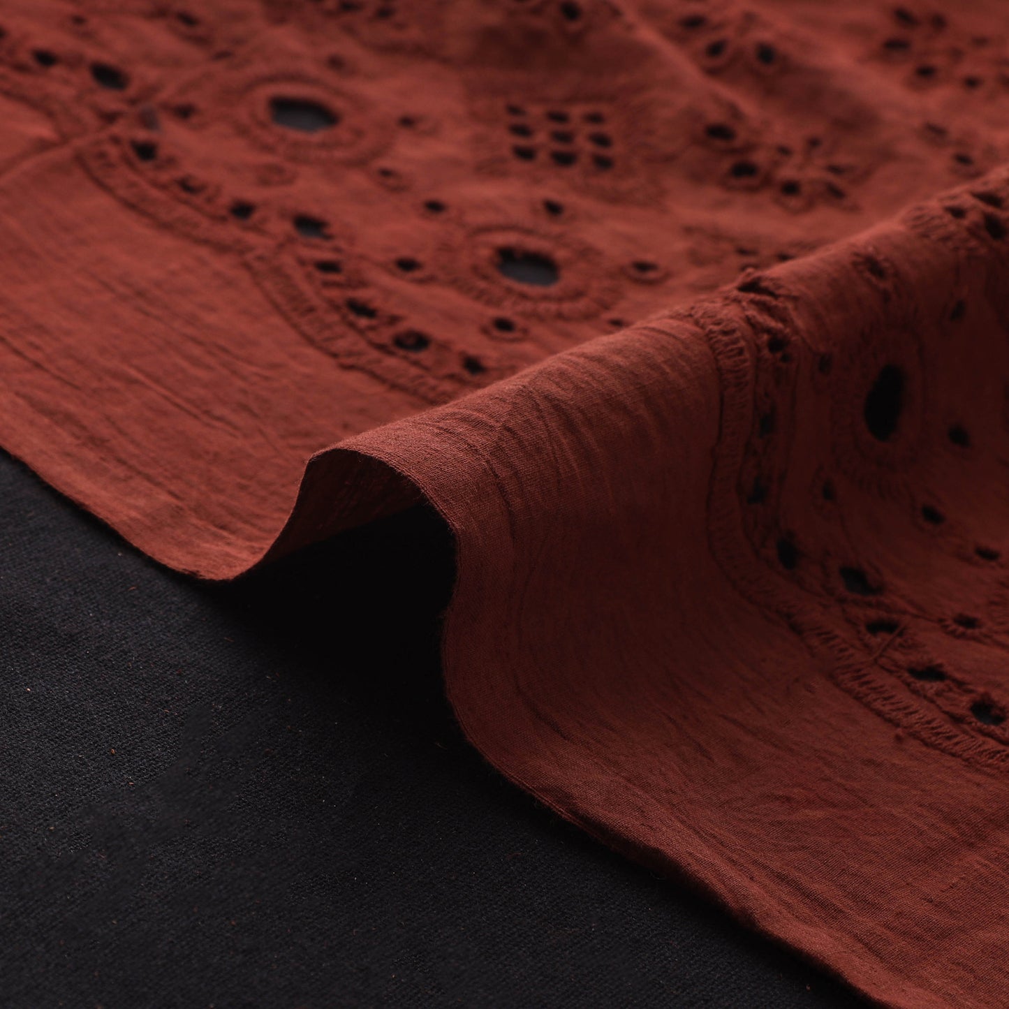 Natural Dyed Hand Block Print Ajrakh Cotton Hakoba Fabric 69