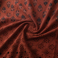 Natural Dyed Hand Block Print Ajrakh Cotton Hakoba Fabric 73