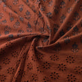 Natural Dyed Hand Block Print Ajrakh Cotton Hakoba Fabric 74