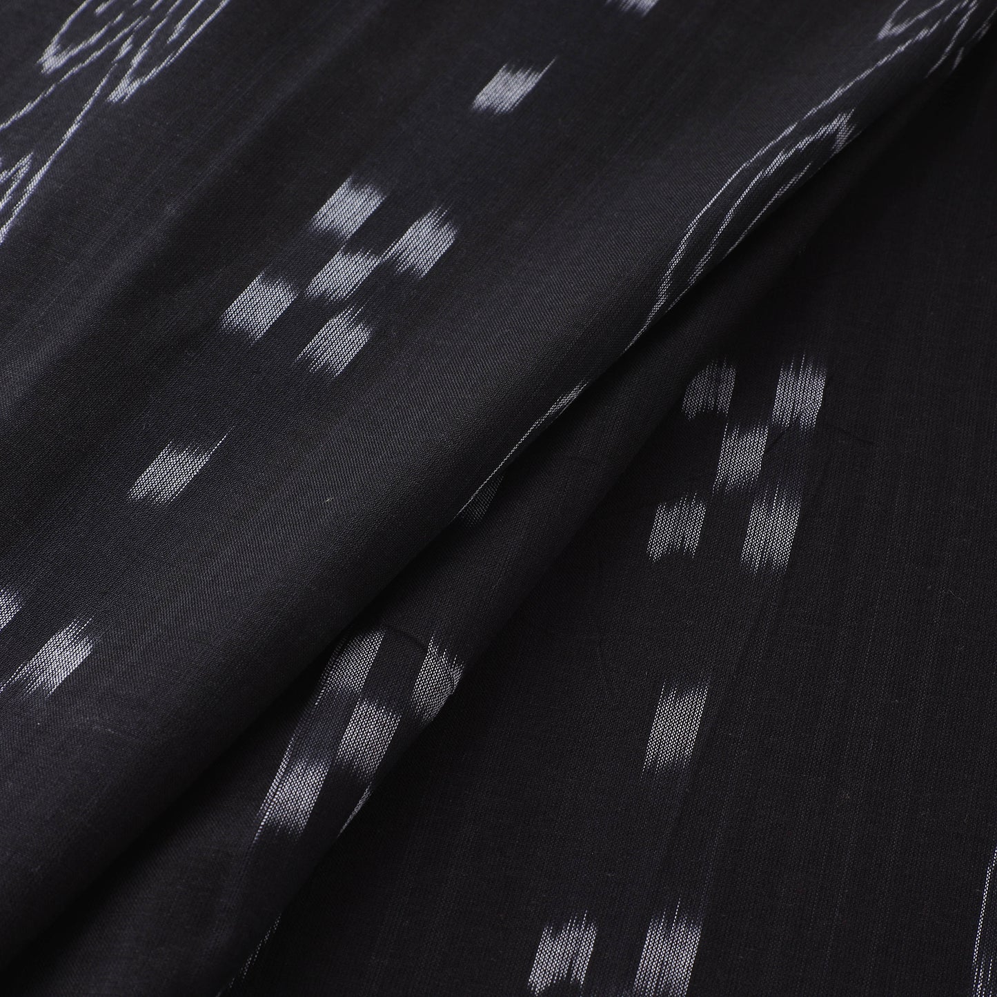 Black - Sambalpuri Ikat Handloom Cotton Fabric 01