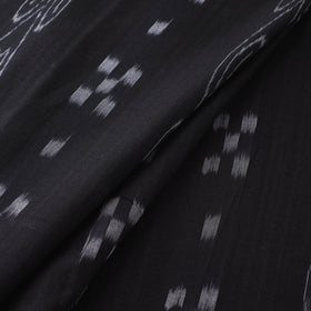 Black - Sambalpuri Ikat Handloom Cotton Fabric 01