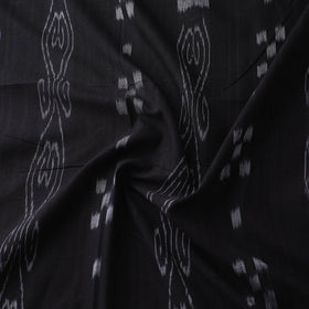 Black - Sambalpuri Ikat Handloom Cotton Fabric 01
