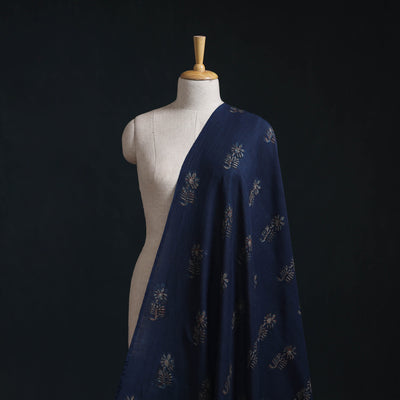 Akola Hand Block Printed Handloom Chanderi Slub Fabric 31