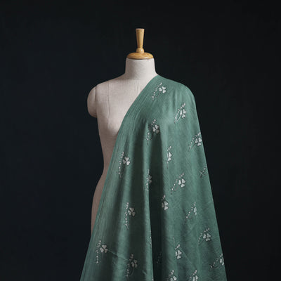 Akola Hand Block Printed Handloom Chanderi Slub Fabric 30