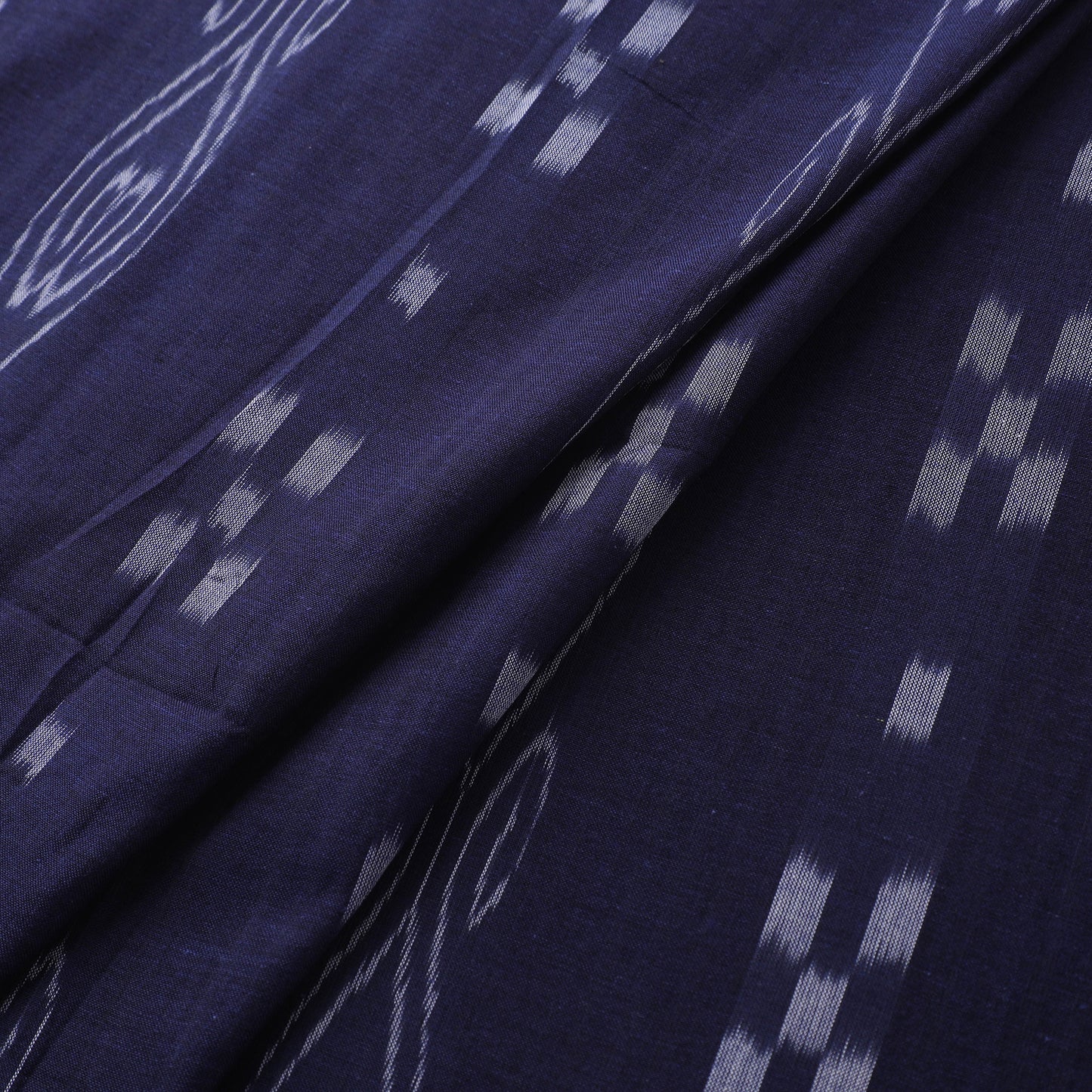 Blue - Sambalpuri Ikat Handloom Cotton Fabric 04