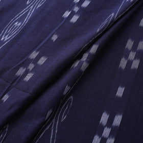 Blue - Sambalpuri Ikat Handloom Cotton Fabric 04