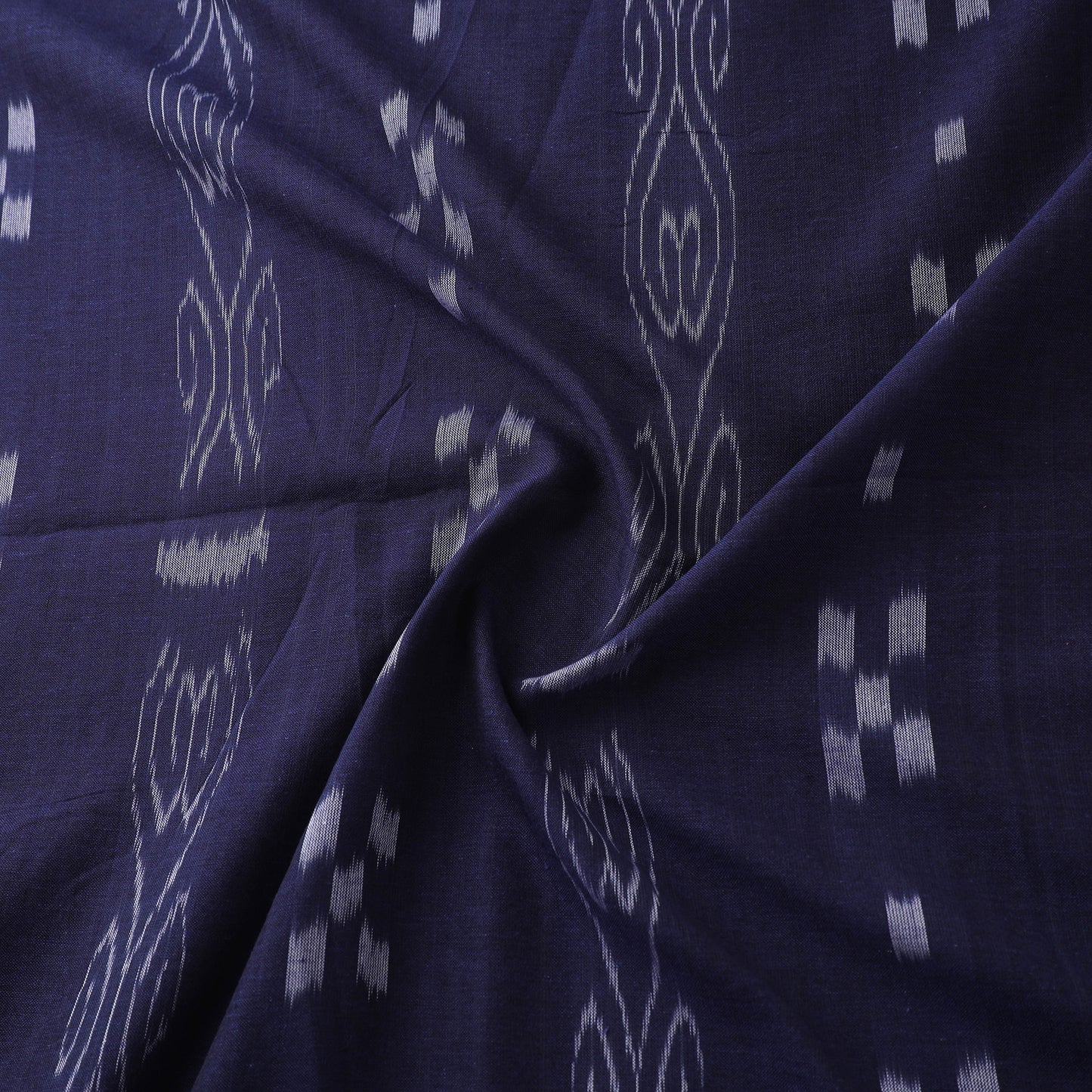 Blue - Sambalpuri Ikat Handloom Cotton Fabric 04