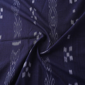 Blue - Sambalpuri Ikat Handloom Cotton Fabric 04