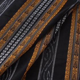 Black - Sambalpuri Ikat Handloom Cotton Fabric 05