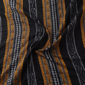 Black - Sambalpuri Ikat Handloom Cotton Fabric 05