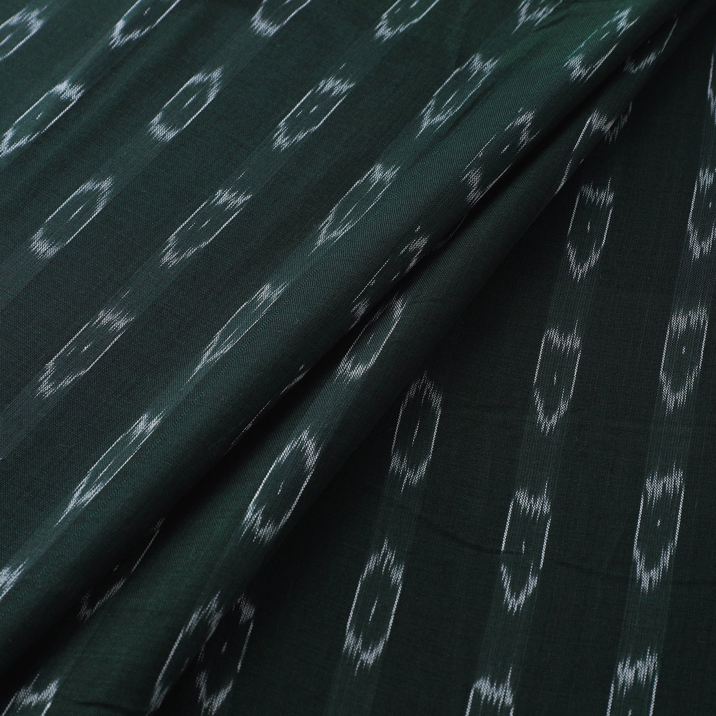 Green - Sambalpuri Ikat Handloom Cotton Fabric 07