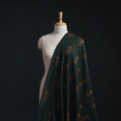 Akola Hand Block Printed Handloom Chanderi Slub Fabric 25