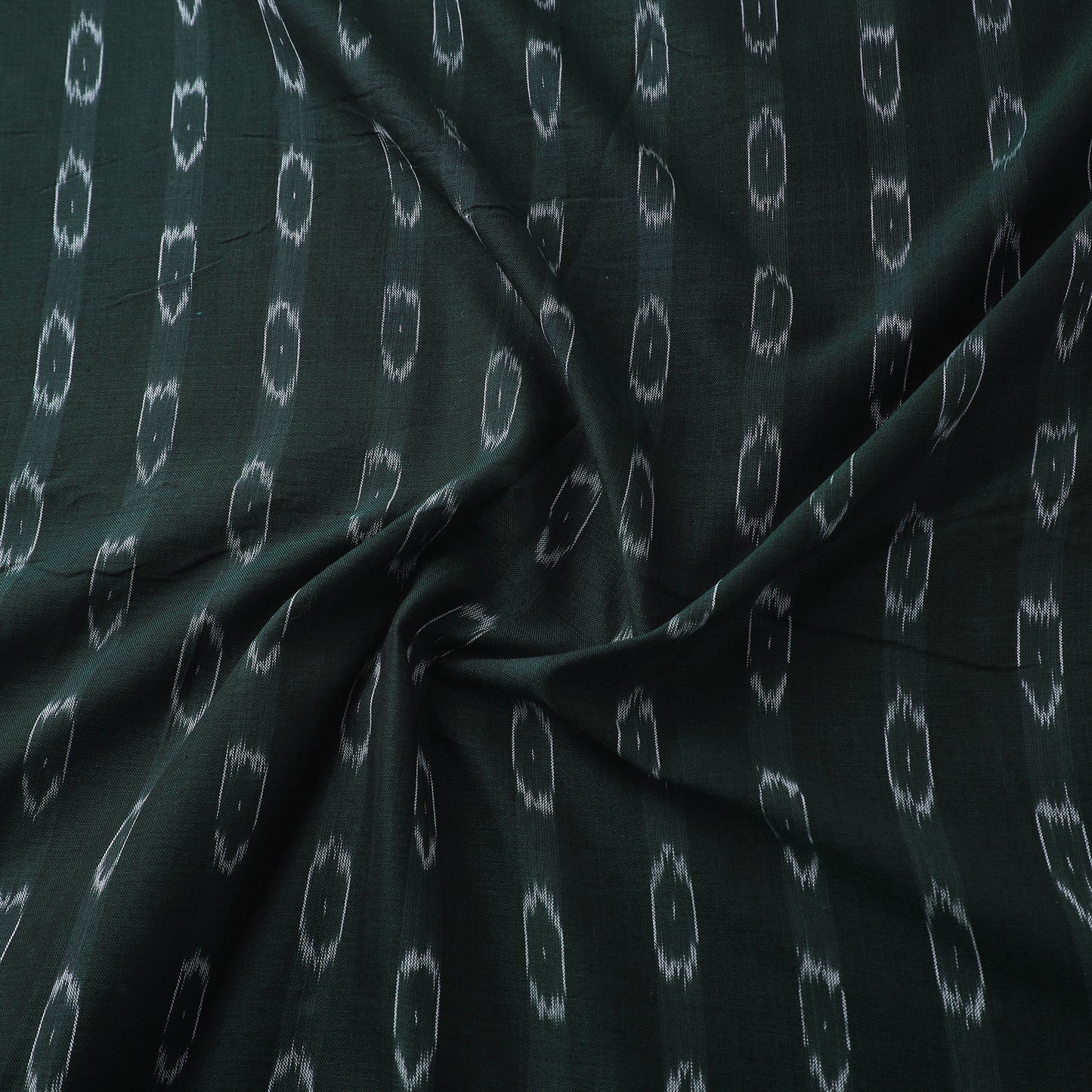 Green - Sambalpuri Ikat Handloom Cotton Fabric 07
