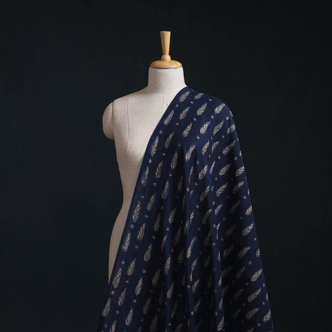 Akola Hand Block Printed Handloom Chanderi Slub Fabric 24