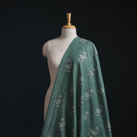 Akola Hand Block Printed Handloom Chanderi Slub Fabric 22