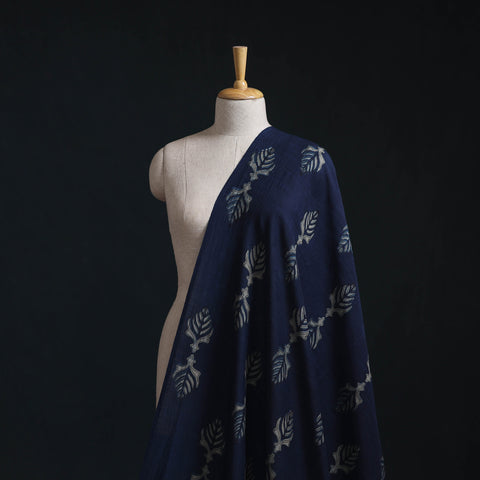 Akola Hand Block Printed Handloom Chanderi Slub Fabric 20