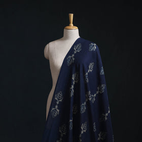 Akola Hand Block Printed Handloom Chanderi Slub Fabric 20
