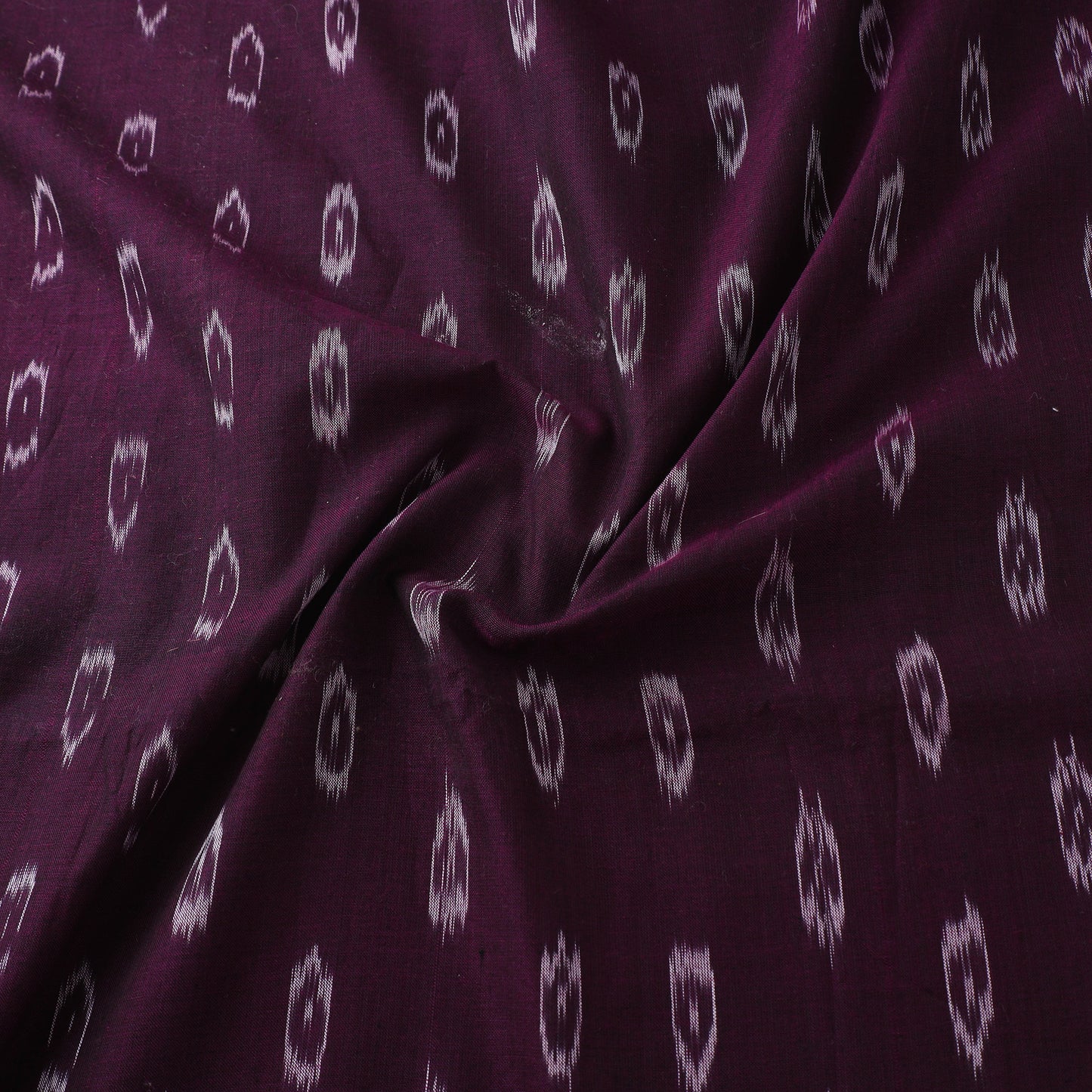 Purple - Sambalpuri Ikat Handloom Cotton Fabric 09
