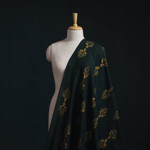 Green - Akola Hand Block Printed Handloom Chanderi Slub Fabric 14