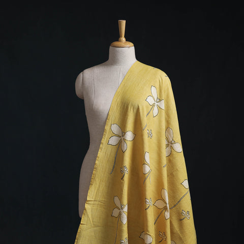 Akola Hand Block Printed Handloom Chanderi Slub Fabric 10