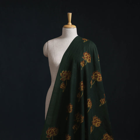 Akola Hand Block Printed Handloom Chanderi Slub Fabric 09
