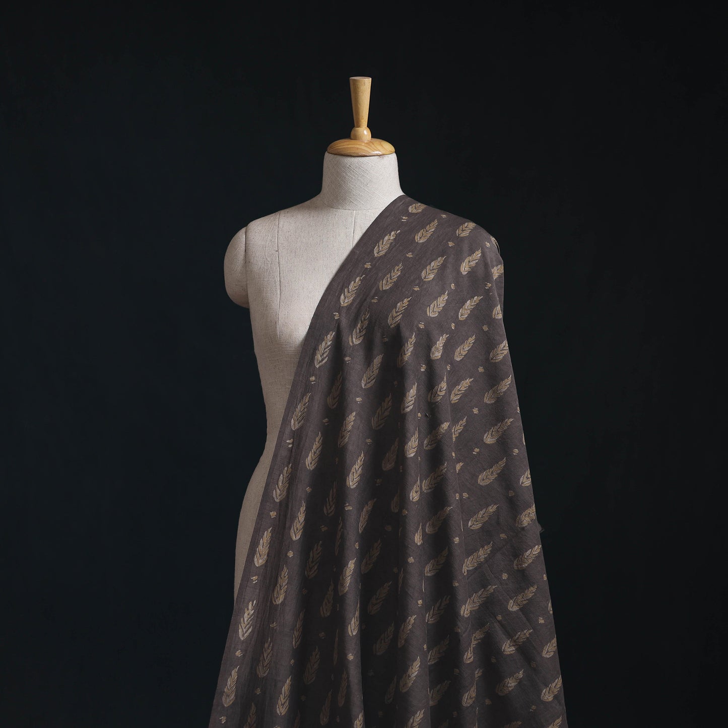 Akola Hand Block Printed Handloom Chanderi Slub Fabric 08