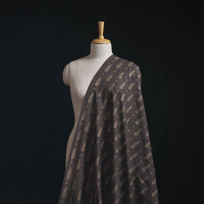 Akola Hand Block Printed Handloom Chanderi Slub Fabric 08