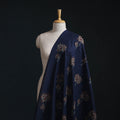 Akola Hand Block Printed Handloom Chanderi Slub Fabric 05
