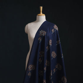 Akola Hand Block Printed Handloom Chanderi Slub Fabric 05