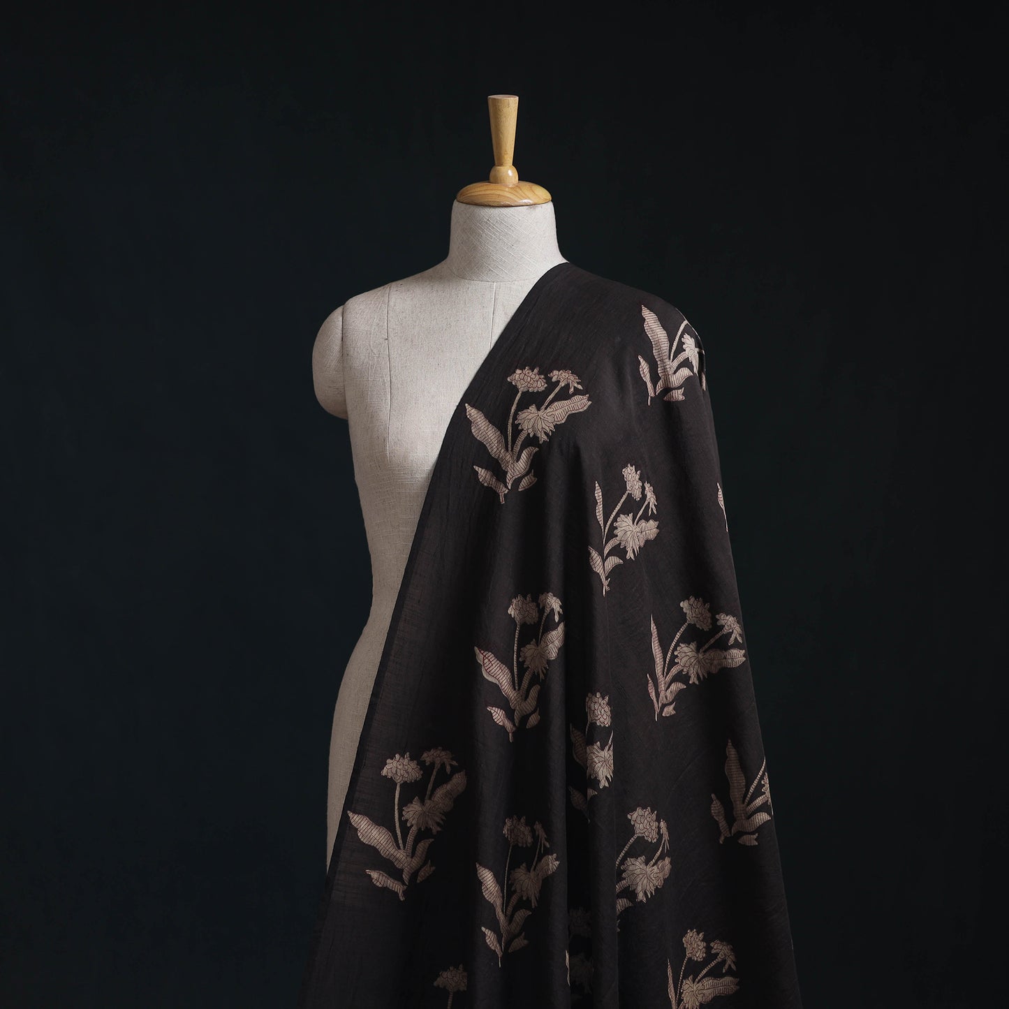 Akola Hand Block Printed Handloom Chanderi Slub Fabric 02