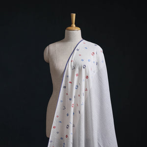 Pure Handloom Cotton Bengal Jamdani Fabric 08