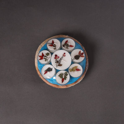 Sri aurobindo ashram - areca leaf basket gift set