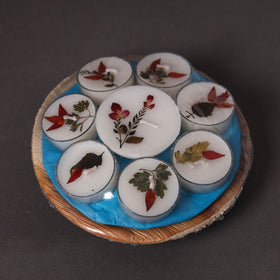 Sri aurobindo ashram - areca leaf basket gift set