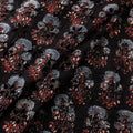 Black - Hakoba Hand Block Ajrakh Print Natural Dyed Cotton Fabric 13
