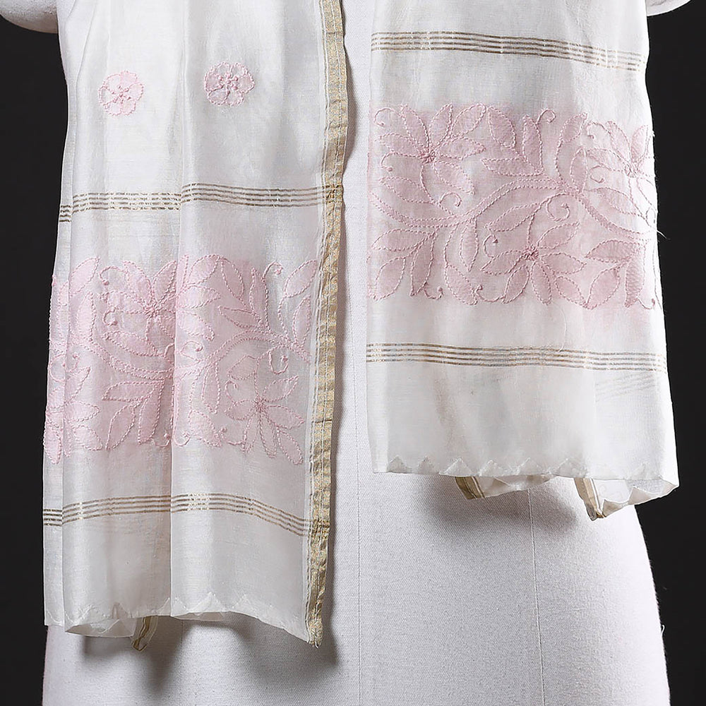 chikankari stole