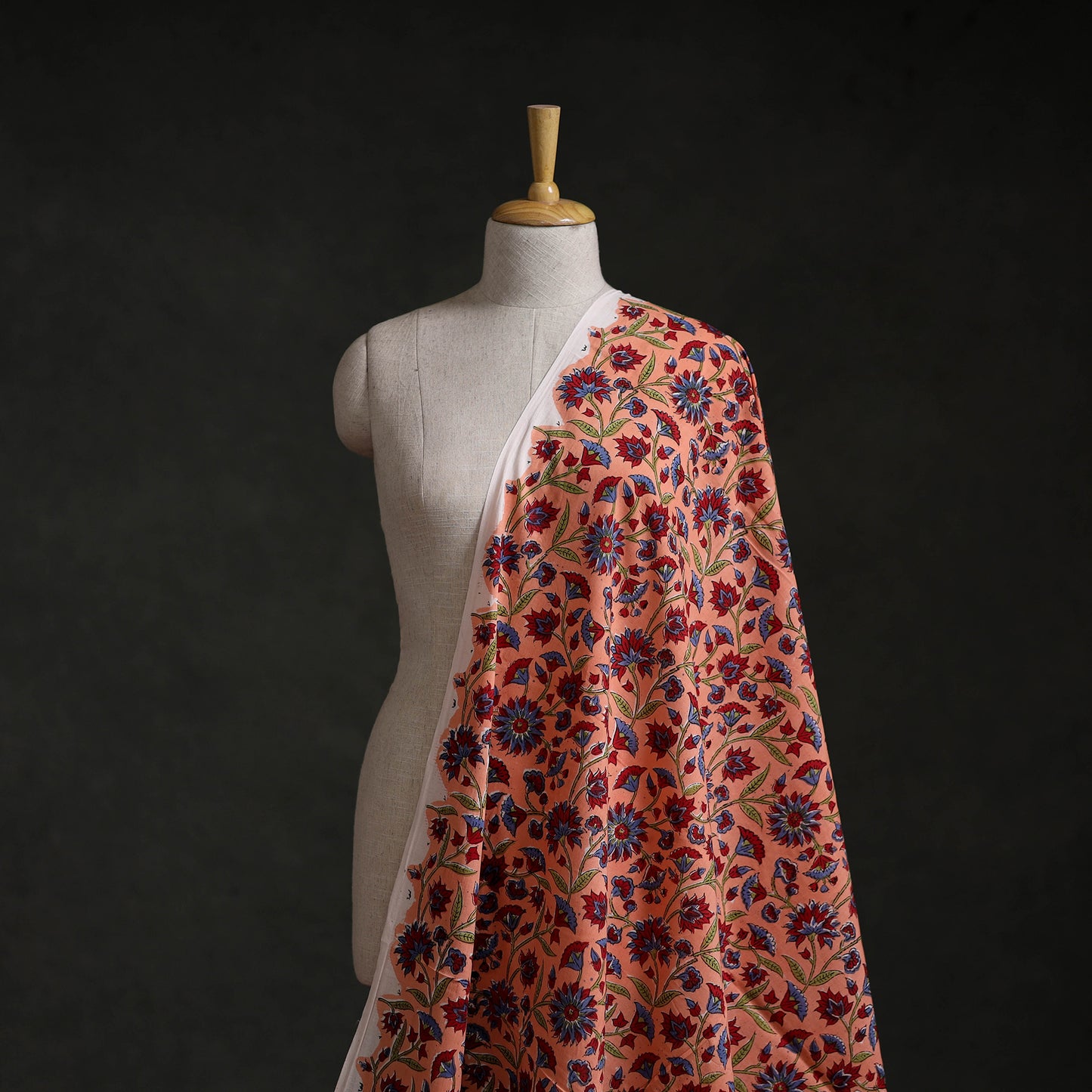 Sanganeri Hand Block Print Cotton Fabric 02