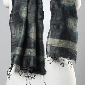  Handloom Block Print Tussar Silk Bindaas Stole