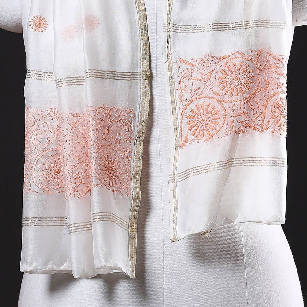 chikankari stole