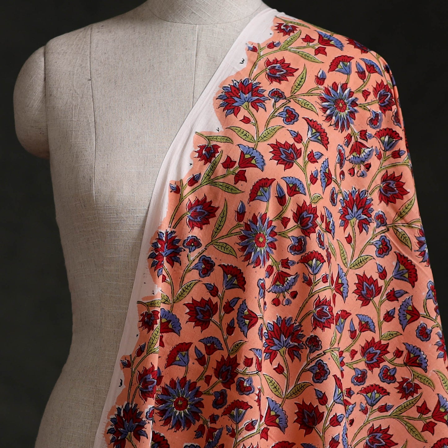 Sanganeri Hand Block Print Cotton Fabric 02
